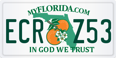 FL license plate ECRZ53