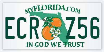 FL license plate ECRZ56