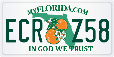 FL license plate ECRZ58