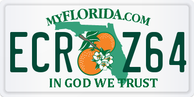 FL license plate ECRZ64