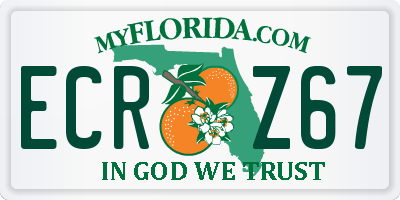 FL license plate ECRZ67