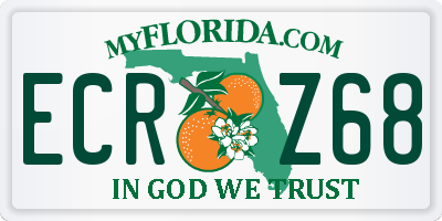 FL license plate ECRZ68