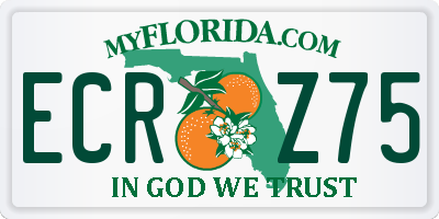 FL license plate ECRZ75