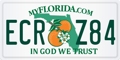 FL license plate ECRZ84