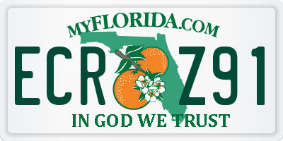 FL license plate ECRZ91