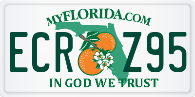 FL license plate ECRZ95