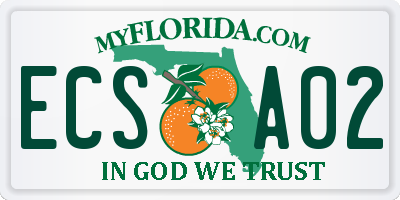 FL license plate ECSA02