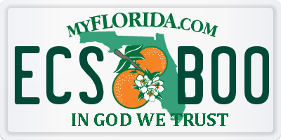 FL license plate ECSB00