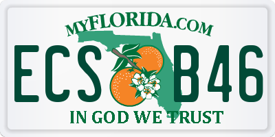 FL license plate ECSB46