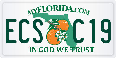 FL license plate ECSC19