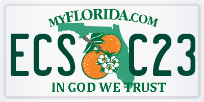 FL license plate ECSC23