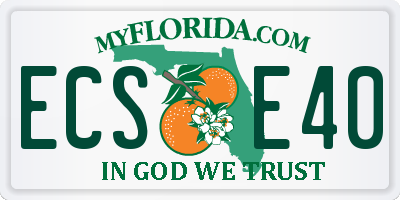FL license plate ECSE40