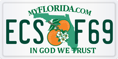 FL license plate ECSF69
