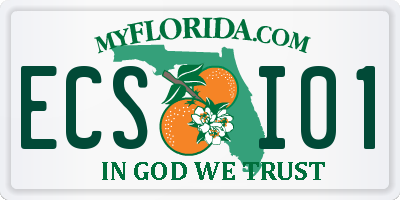 FL license plate ECSI01