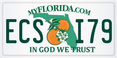 FL license plate ECSI79