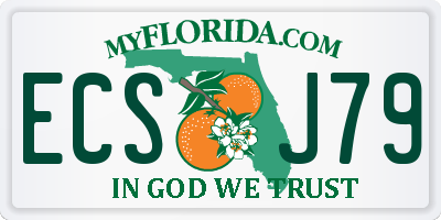 FL license plate ECSJ79