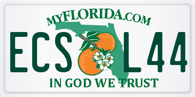 FL license plate ECSL44