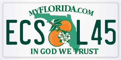 FL license plate ECSL45