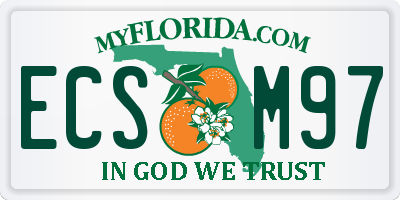 FL license plate ECSM97