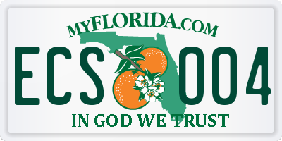 FL license plate ECSO04