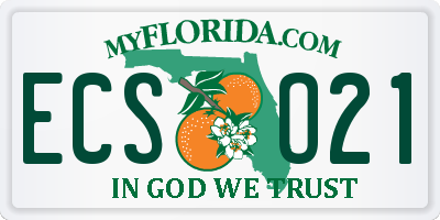 FL license plate ECSO21