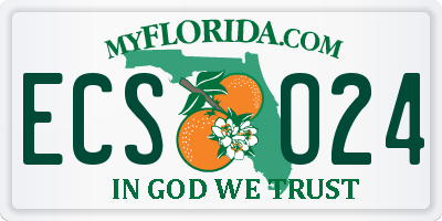 FL license plate ECSO24