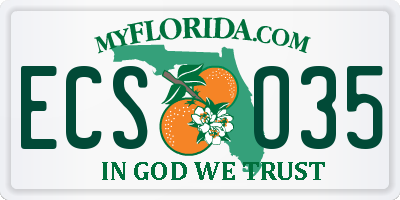 FL license plate ECSO35