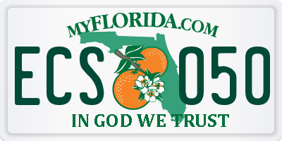 FL license plate ECSO50