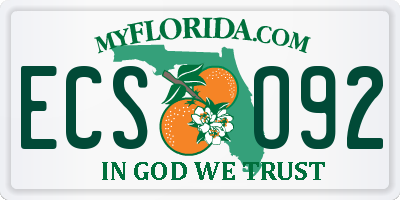 FL license plate ECSO92