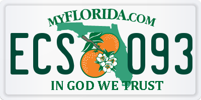 FL license plate ECSO93