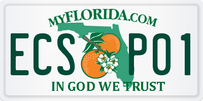 FL license plate ECSP01