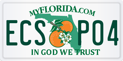FL license plate ECSP04