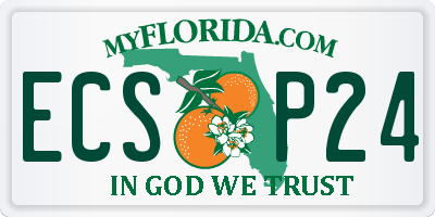 FL license plate ECSP24