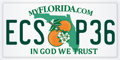 FL license plate ECSP36