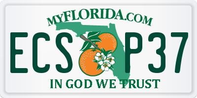 FL license plate ECSP37