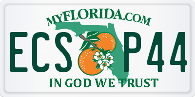 FL license plate ECSP44