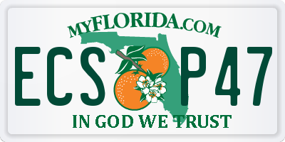 FL license plate ECSP47