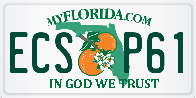 FL license plate ECSP61