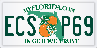 FL license plate ECSP69