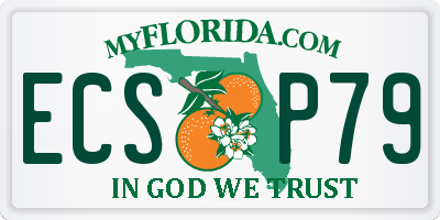 FL license plate ECSP79
