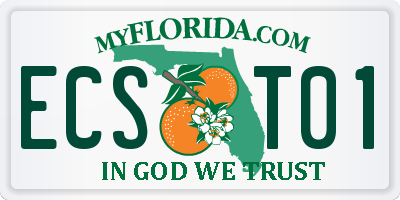 FL license plate ECST01