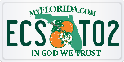 FL license plate ECST02