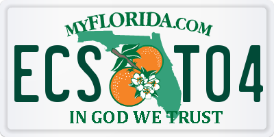 FL license plate ECST04