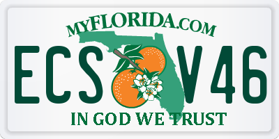 FL license plate ECSV46