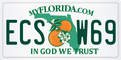 FL license plate ECSW69