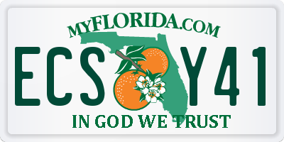 FL license plate ECSY41