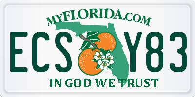 FL license plate ECSY83