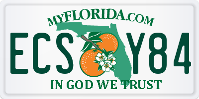FL license plate ECSY84