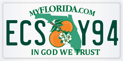 FL license plate ECSY94