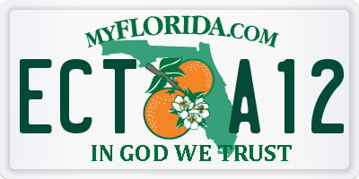 FL license plate ECTA12